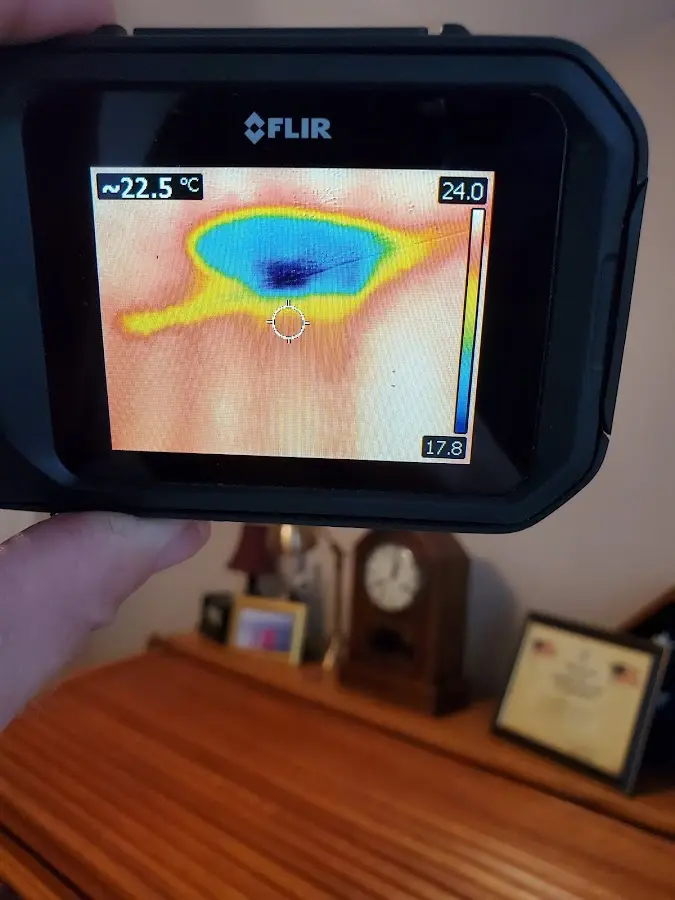 Thermal imaging inspection for water damage in Durham