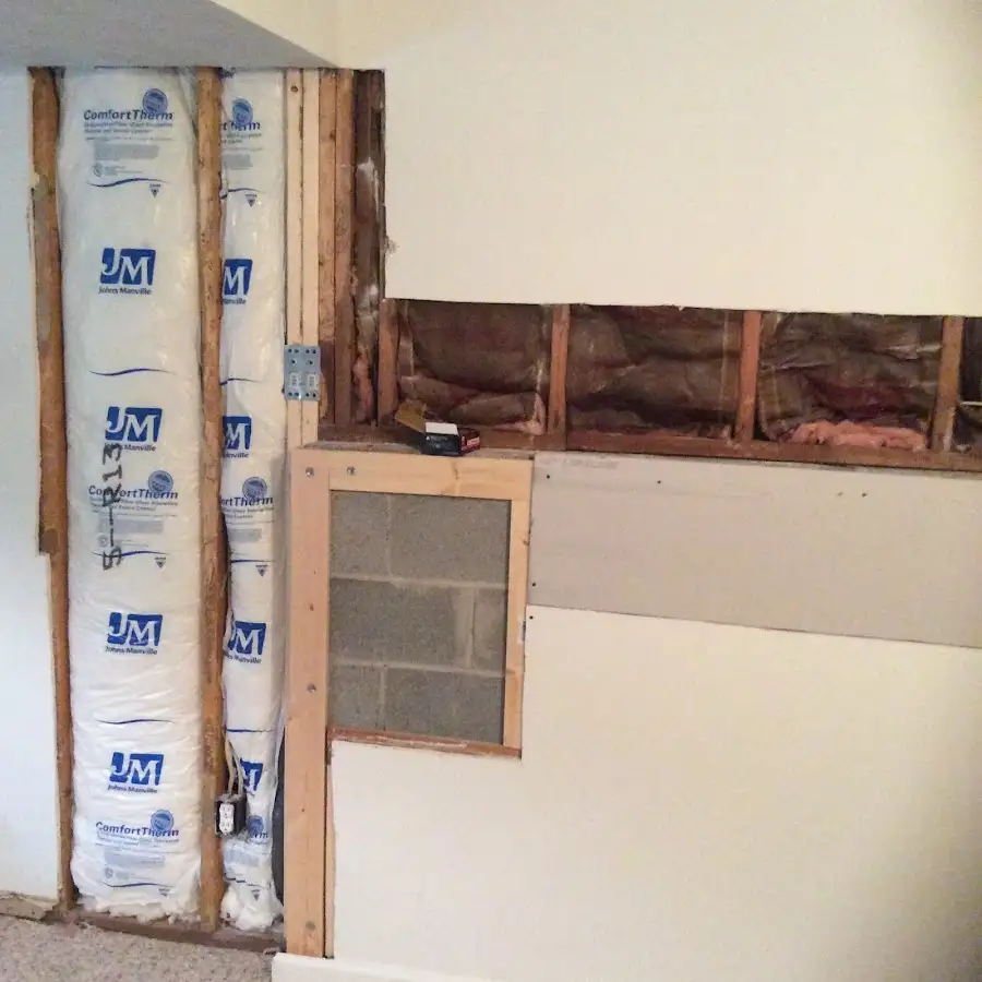 Wall insulation replacement during Odor Removal & Deodorization in Durham